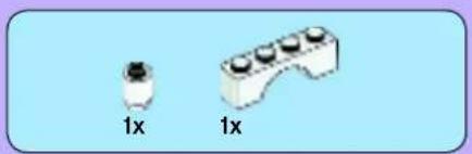 Two mechanical components labeled '1x' on a light blue background, no text or symbols present.