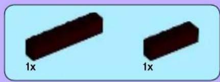 Two dark rectangular blocks labeled '1x' on a light blue background, no additional text or symbols present.