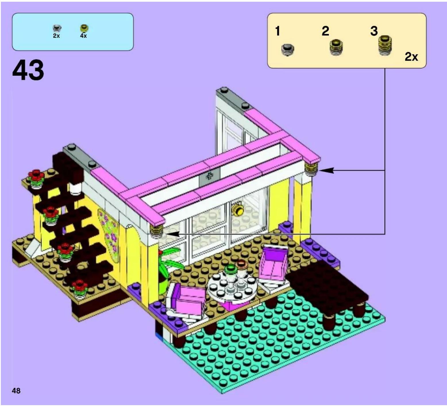 43 1 2 3 2x 4x 2x 48