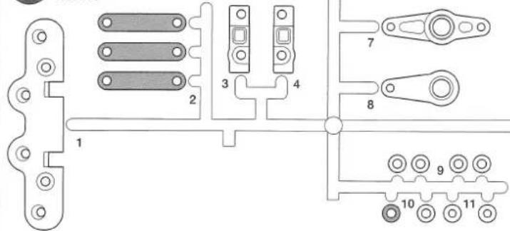 TAMIYA RC TRF503 Chassis Kit - PARTS - 3