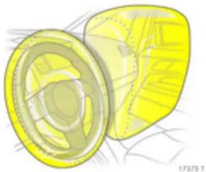 Illustration of two yellow circular objects with internal patterns, no text or symbols present