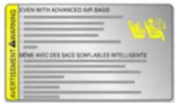 AVERTISSEMENT AWRANNING EVEN WITH ADVANCED AIR BASIS MÊME AVEC DES SACS - COMPLAIES INTELLIGENTS