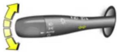 Illustration of a gray cylindrical object with yellow curved arrows pointing left and right (no text or symbols)