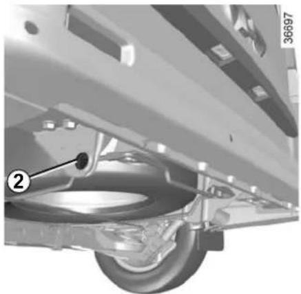 Mechanical assembly diagram showing a car under load with labeled component (no text or symbols present).