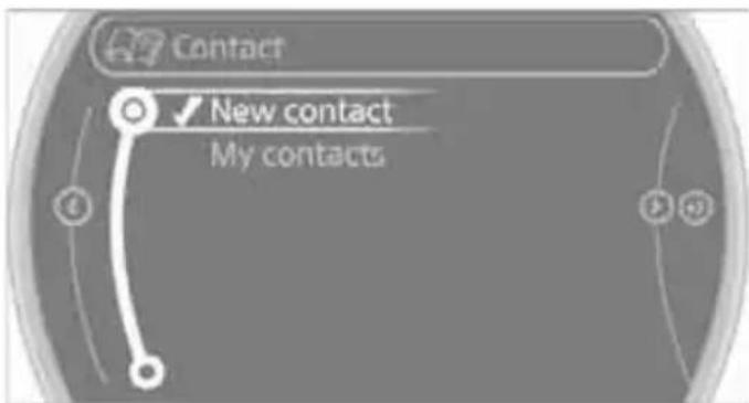Contact ✓ New contact My contacts