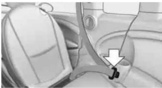 Interior view of a vehicle showing seat, dashboard, and steering wheel (no text or symbols visible)