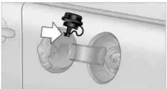 Mechanical component diagram showing a valve assembly with a black handle and arrow indicator (no text or symbols)