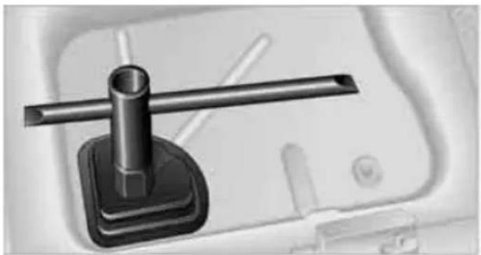 Close-up of a black mechanical lever handle mounted on a square base, with no visible text or symbols.