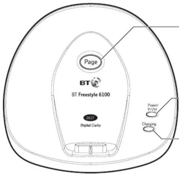 Page BT BT Freestyle 6100 DECT Digital Clarity Power/ In Use Charging