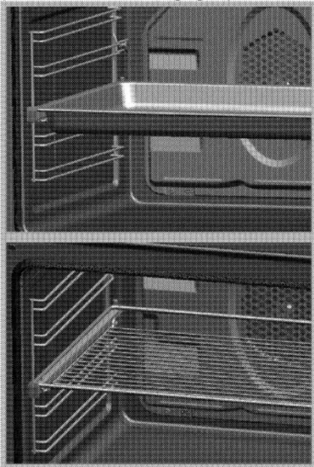 BLOMBERG BKO 9790 - Proper positioning of the wire shelf and tray on sliding shelves - 1