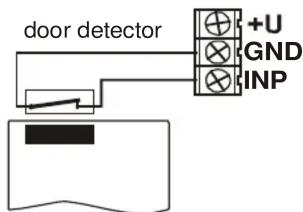 door detector +U GND INP