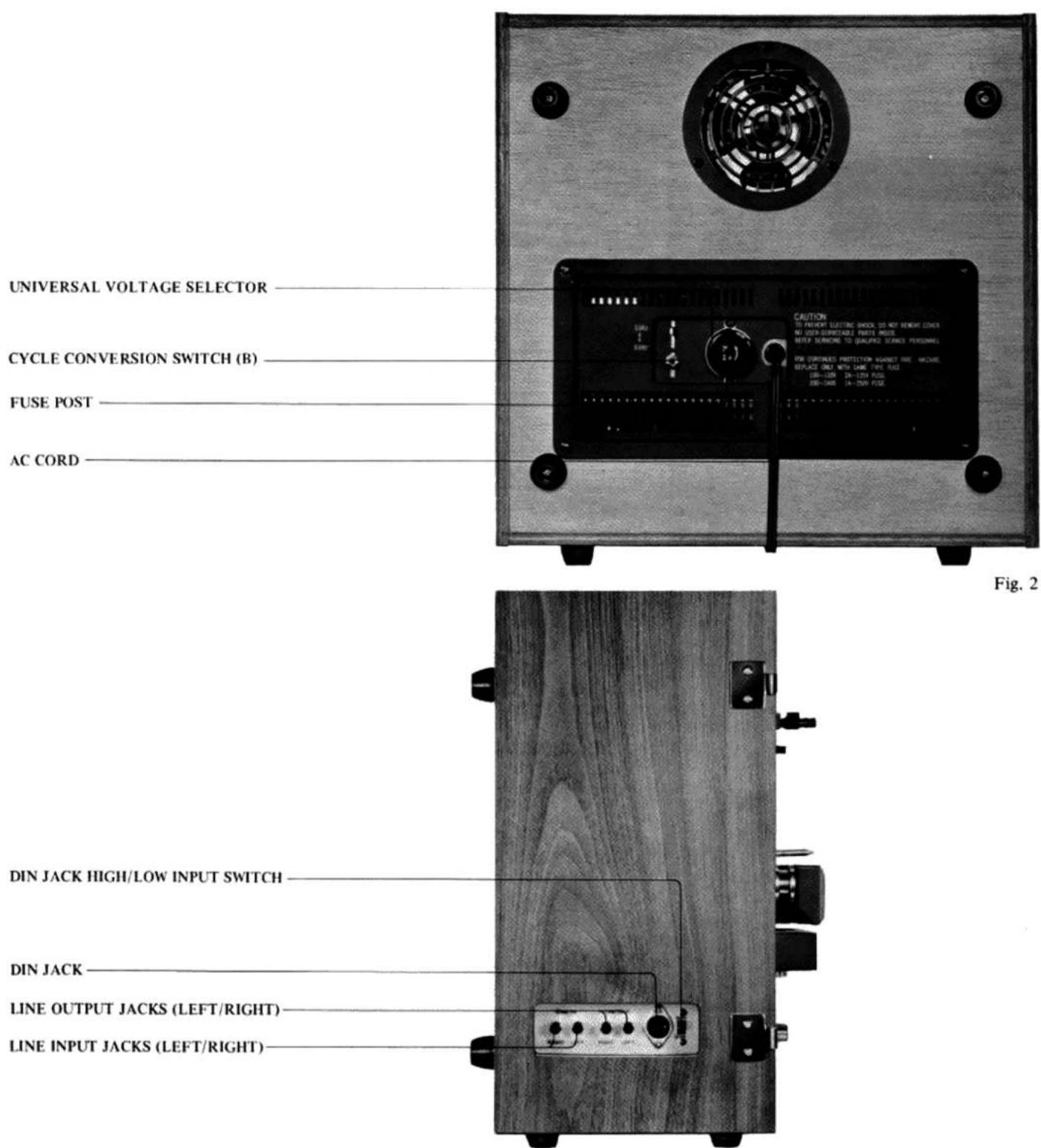 AKAI X201D - CONTROLS - 3