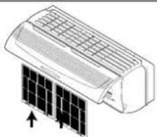 Diagram of a solar panel installation with two panels and an upward arrow indicating direction (no text or symbols)