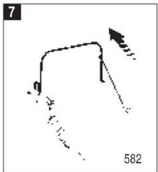 Simple line drawing of a curved path with an arrow indicating direction, no text or symbols present