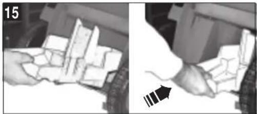 Two-panel image showing hands exchanging stacked documents, one with a magnified arrow pointing to a detail (no text or symbols visible).