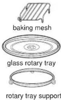 baking mesh glass rotary tray rotary tray support