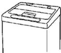 Simple line drawing of a rectangular container with a lid and handle (no text or symbols)