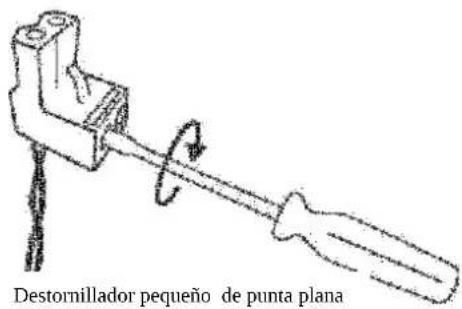 Destornillador pequeño de punta plana