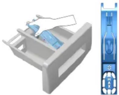 3D model of a mechanical device with a blue component and a vertical blue device (no text or symbols visible)