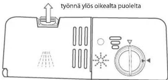 Työnnä ylös oikealta puolelta.