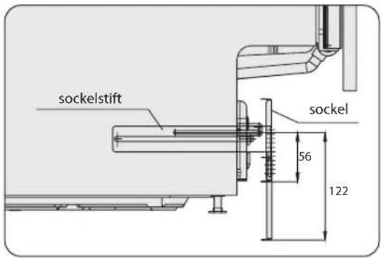 Sockelstift, sockel 56, 122
