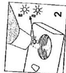 Diagram showing a welding or cutting process with labeled components and directional arrows, including a numbered label '2' at the bottom.