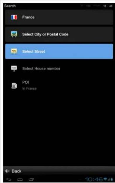 Search France Select City or Postal Code Select Street Select House number POI In France Back