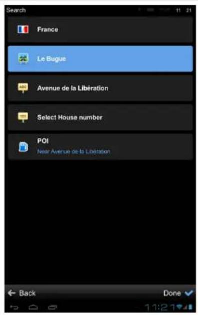 Search France Le Bugue Avenue de la Libération Select House number POI Near Avenue de la Libération Back Done