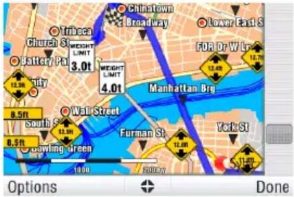 Chinatown Broadway Lower East S FDR Dr W Tr 12.4ft 12.7ft 3.0ft Weight LIMIT 4.0ft Wall Street South S 8.5ft 12.5ft 8.5ft Gawling green 1000 5000ft 12.0ft Wal Street Furman St. York St Syl Options Done