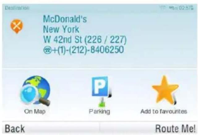 Destination McDonald's New York W 42nd St (226 / 227) +(1)-(212)-8406250 On Map Parking Add to favourites Back Route Me!