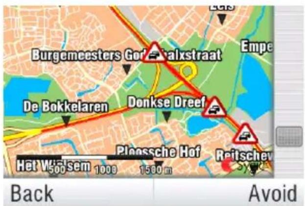 Sygic Fleet 10 - Trafic>Incidents on route. - 2