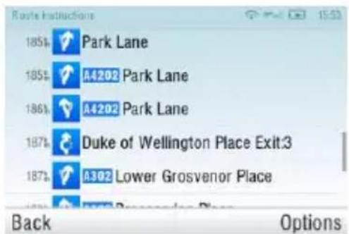 185% Park Lane 185% A4202 Park Lane 186% A4202 Park Lane 187% Duke of Wellington Place Exit.3 187% A392 Lower Grosvenor Place Back Options