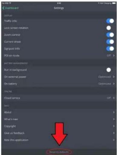 Dashboard Settings traffic traffic info Local screen rotation Zoom control Current street Signpost info ROI on route OFF > per user visualization Run in background On external power Optimized > On battery Optimized > Cloud service OFF > Info About What's new Copyright Give us feedback Rate this appl…
