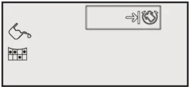 graph TD A["Hand holding piece"] --> B["Grid of dots"] C["Circle symbol with arrow"] --> D["Transfer to right"]