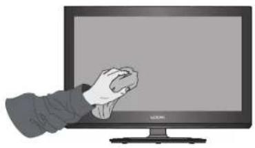 Illustration of a hand holding a computer monitor (no text or symbols visible)