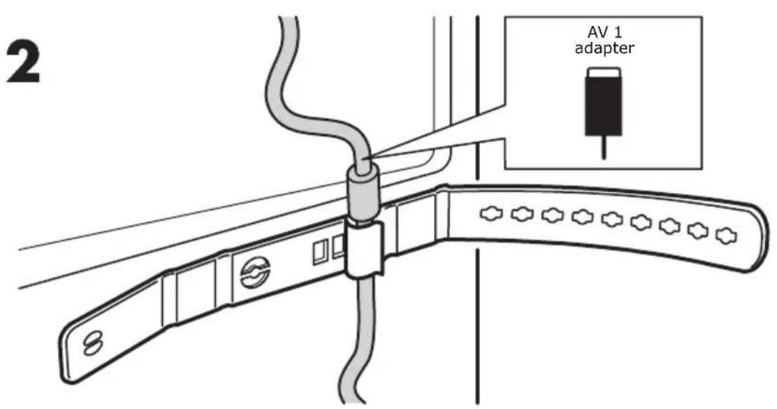 2 AV 1 adapter
