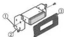 PIONEER MVH-29BT - When not using the supplied mounting sleeve - 2