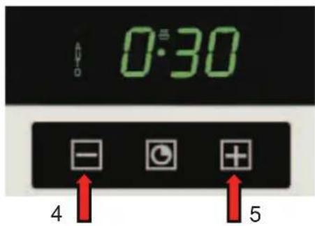 0:30 - + 4 5