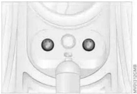 Illustration of a stylized robot head with large eyes and a nose cone, no text or symbols present