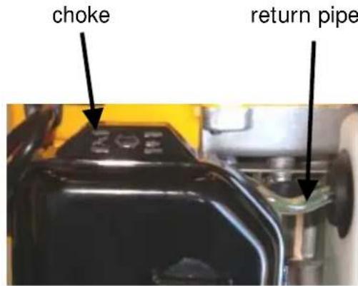 choke return pipe