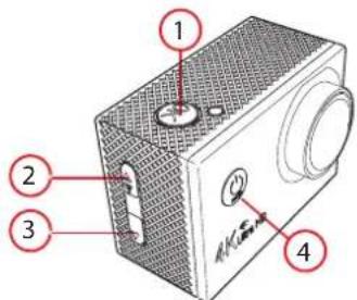 Labeled diagram of a portable radio device with numbered parts for identification