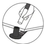 Wood's Creekside 4 - Step 4: Secure main poles - 2