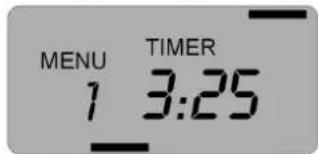 MENU TIMER 1 3:25