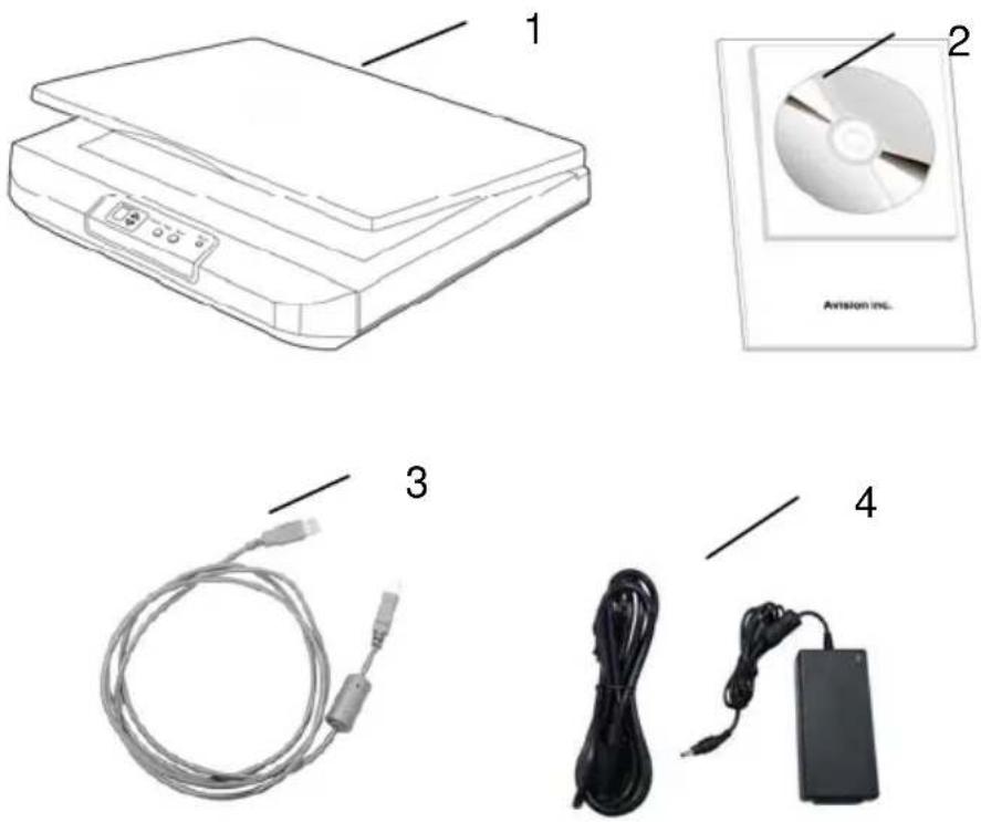 AVISION FB5000 - Package Contents - 1