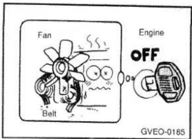 Fan Belt Engine OFF GVEO-0185