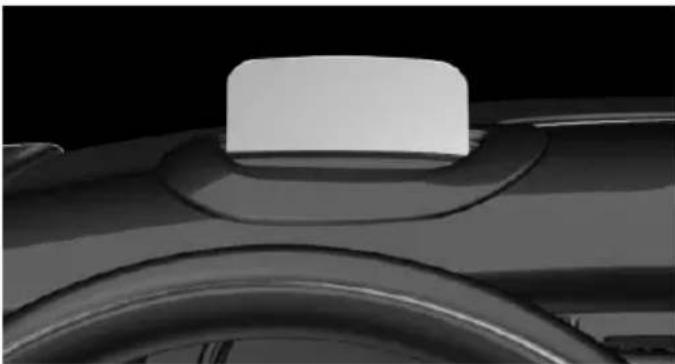 Close-up of a car's wheel and roof component (no visible text or symbols)