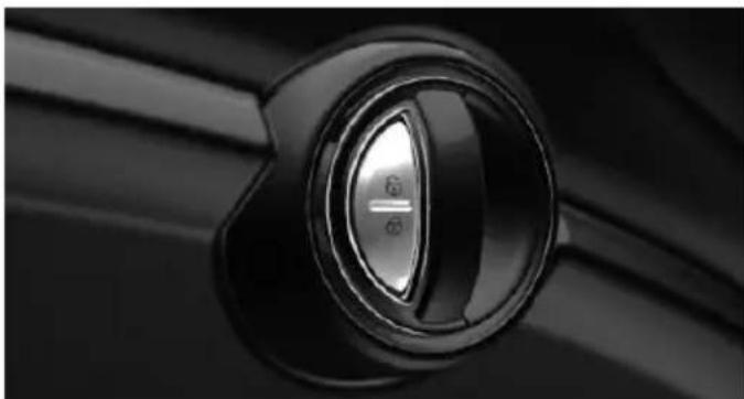Close-up of a car's dashboard knob showing the speed limit dial (no text or symbols beyond the dial indicator)