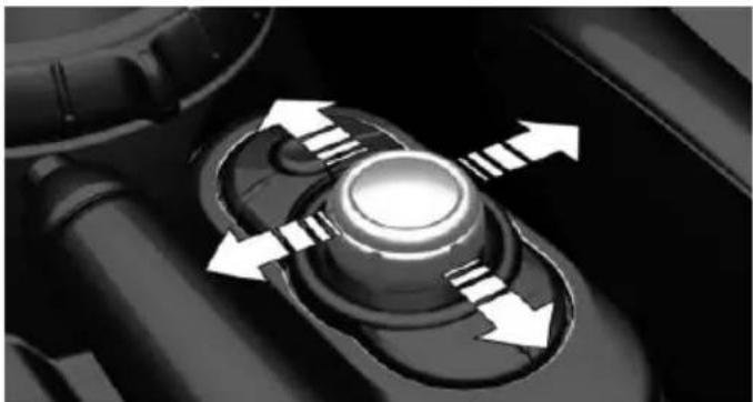 Close-up of a mechanical component with directional arrows indicating rotation or movement (no text or symbols)