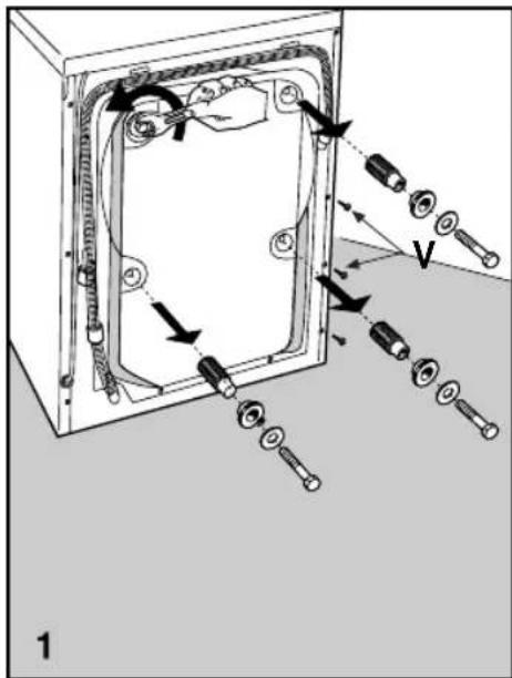 Technical diagram showing mechanical assembly with labeled parts and directional arrows indicating motion or movement