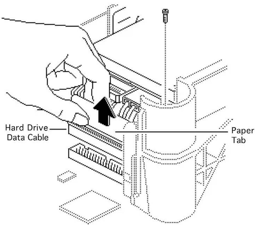 Hard Drive Data Cable Paper Tab